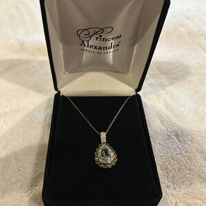 Levian Blue Teardrop Pendant Necklace